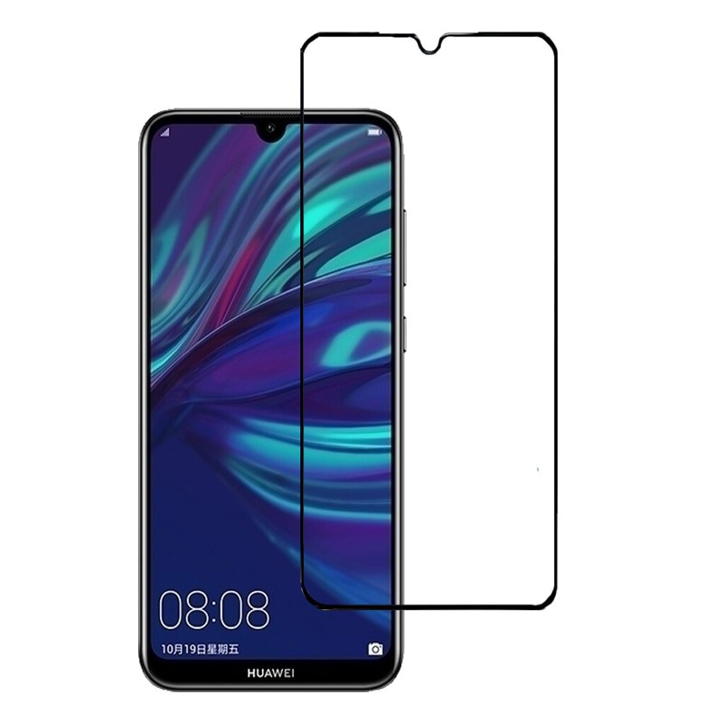 PROMO Tempered Glass HUAWEI Y7 Pro 2019 NEW-HOT TG Layar FULL COVER Black Premium Anti Gores Kaca