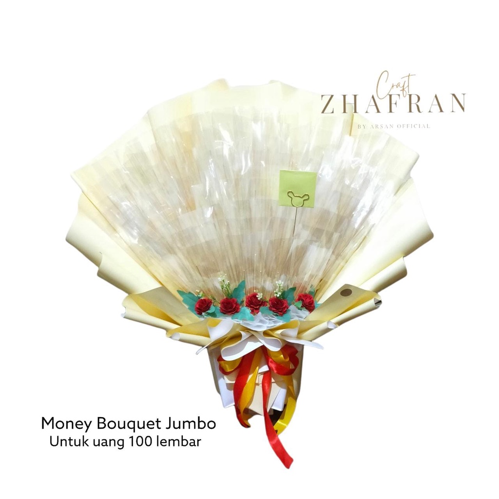 Rangka Buket Uang 100lbr / Buket Jumbo / Buket Uang / Rangka Buket / Buket Murah / Hand Bouquet / Mo