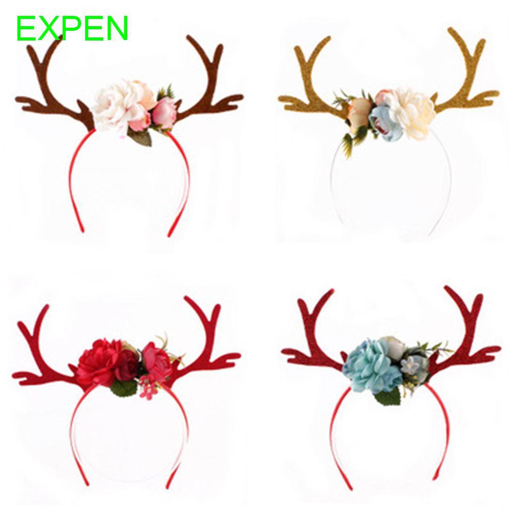 Deer Women Christmas Costume Reindeer Antlers Party Headwear Shopee Indonesia