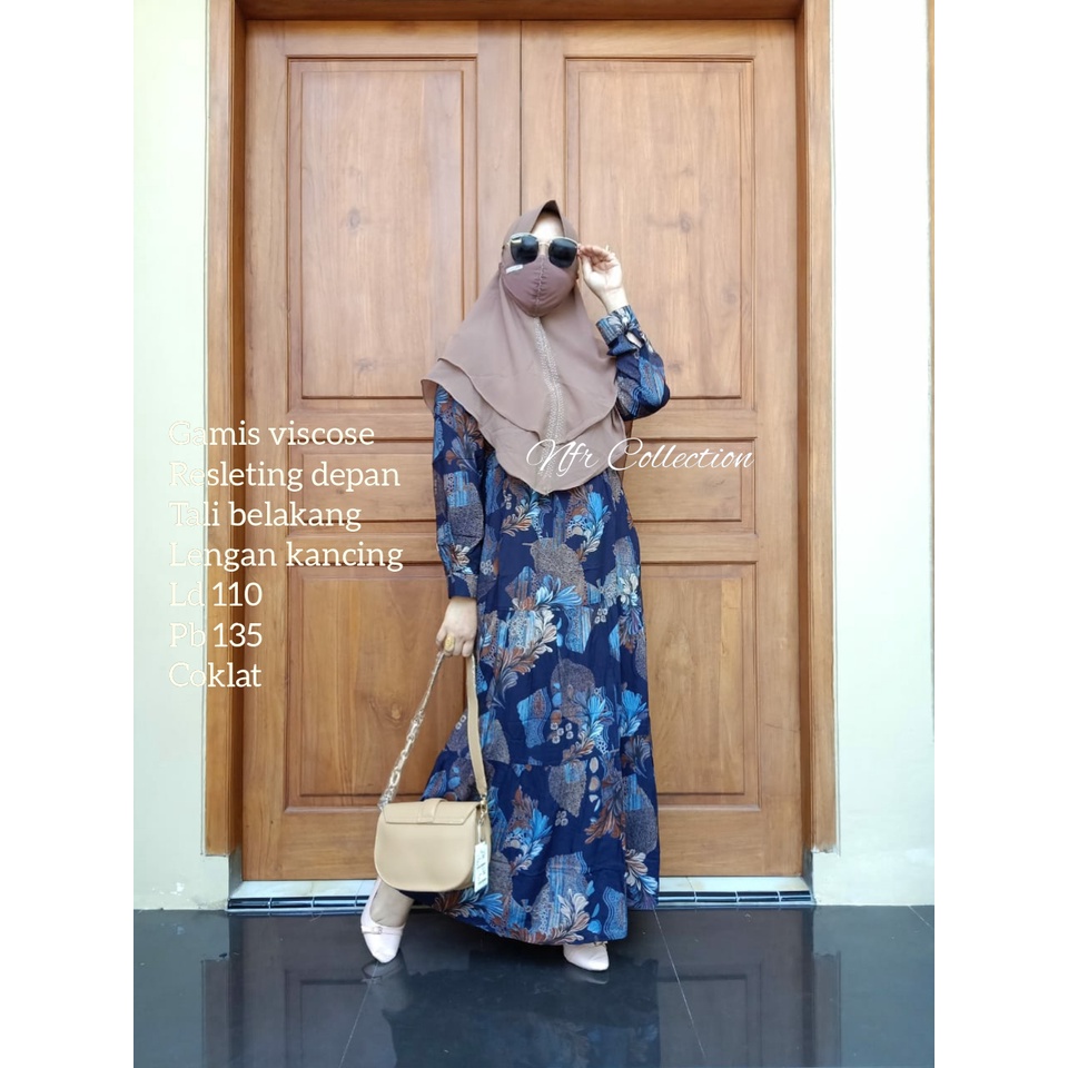 gamis rayon viscose bwi busui ld 110