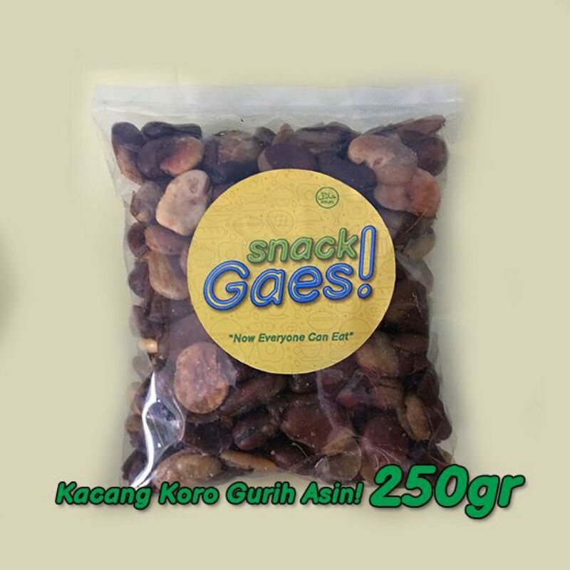

Snack Gaes - Kacang Koro Berkualitas Asin Gurih Lezat 250gr