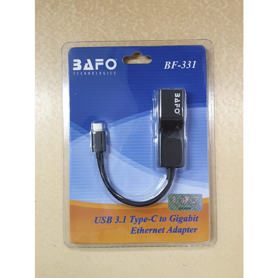 Bafo BF-331 USB Type C To LAN Gigabit Ethernet Adapter