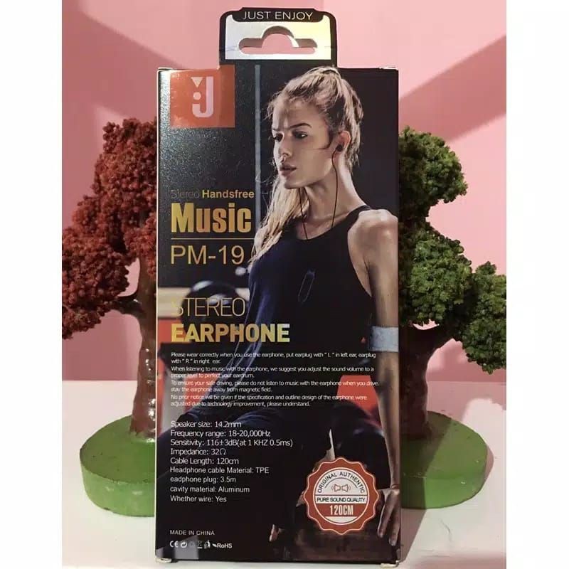 Headset J PM-19 SUPER BASS Earphone J PM19 SUPERBASS Handsfree J PM-19 Super Bass