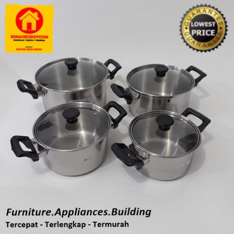 PANCI ALUMINIUM - PANCI STAINLESS SET SUPERPAN - MAXIM