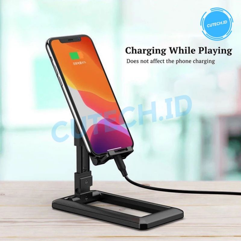 PHONE HOLDER UNIVERSAL FOLDING DESKTOP ADJUSTABLE HP / TABLET