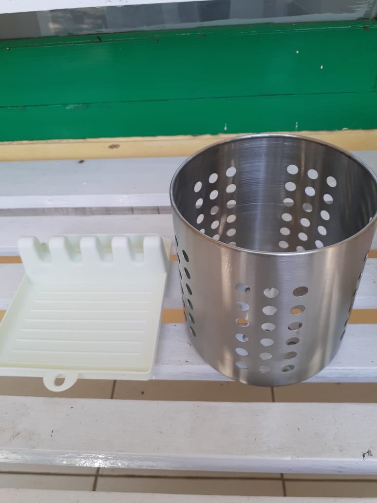 Tatakan Holder Peralatan Masak Tutup Panci Spatula Sutil Sendok Sumpit