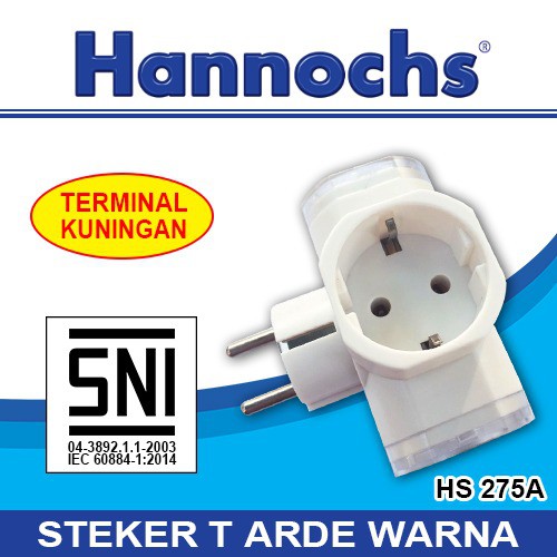 HANNOCHS Over Steker T Arde HS 275A / Colokan Cabang Tiga