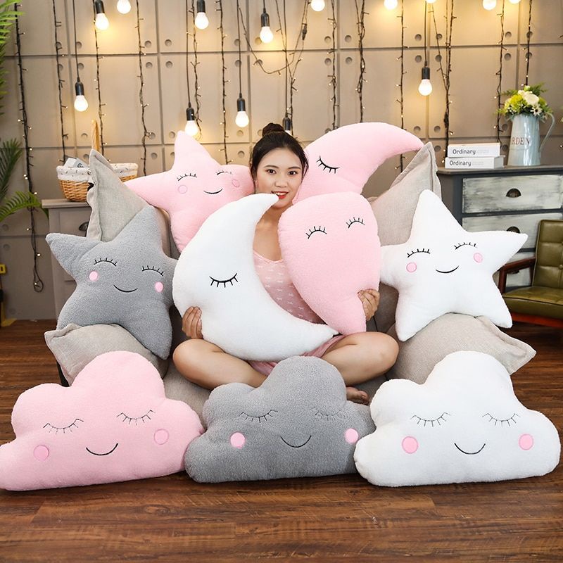 Boneka Bantal Hias AWAN warna warni lucu cocok buat kado