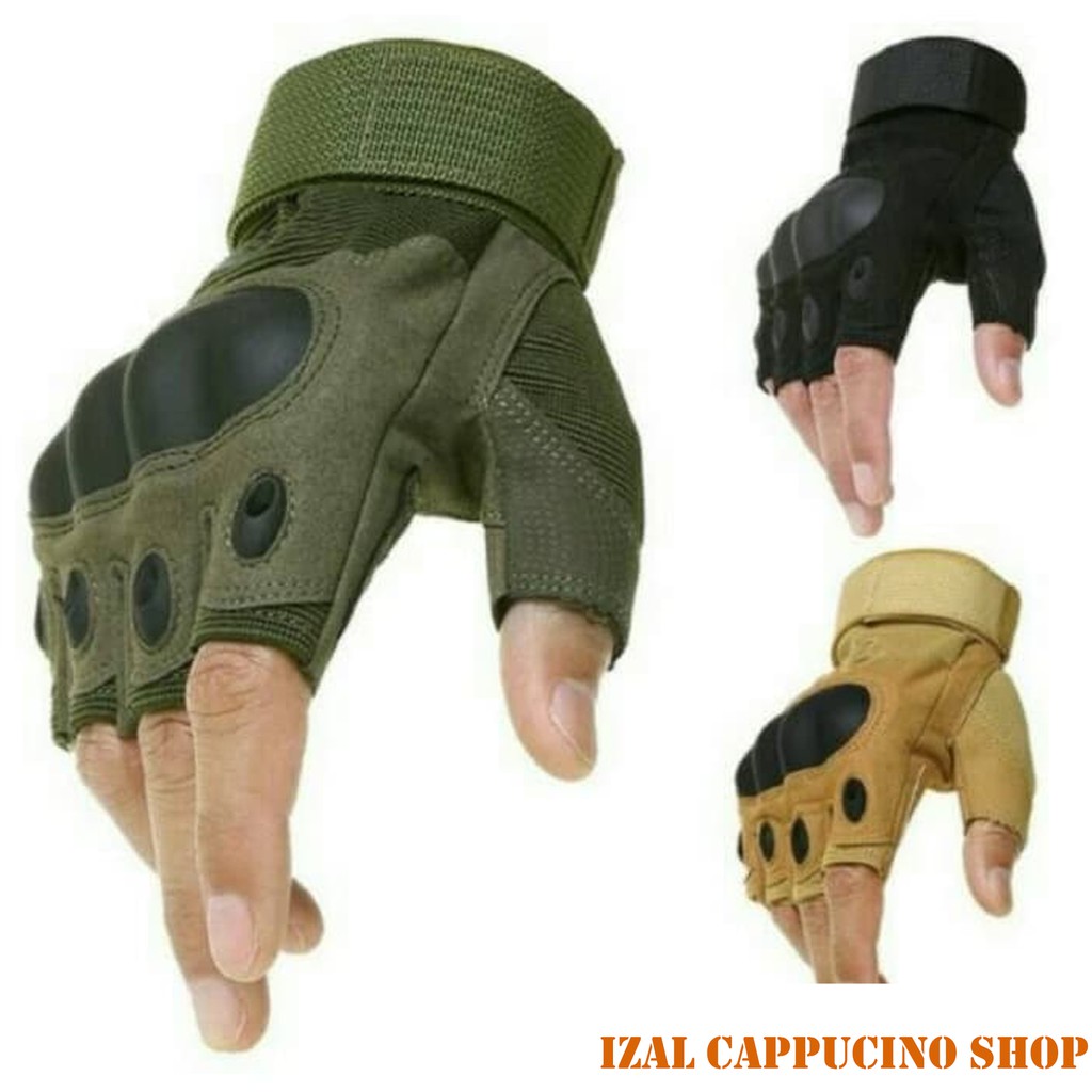 Sarung Tangan Motor Half Finger Tactical Glove Pria Touring