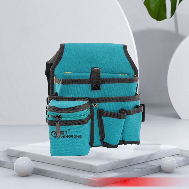 Gro Utility Waist Bag Canvas Tool Pocket Pouch Tempat Alat Profesional Tas Alat Perbaikan Kapasitas Besar Untuk Teknisi Me
