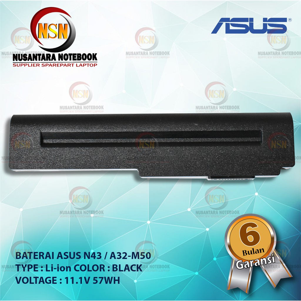 Baterai Original Asus N43 A32-M50 11.1V 57WH