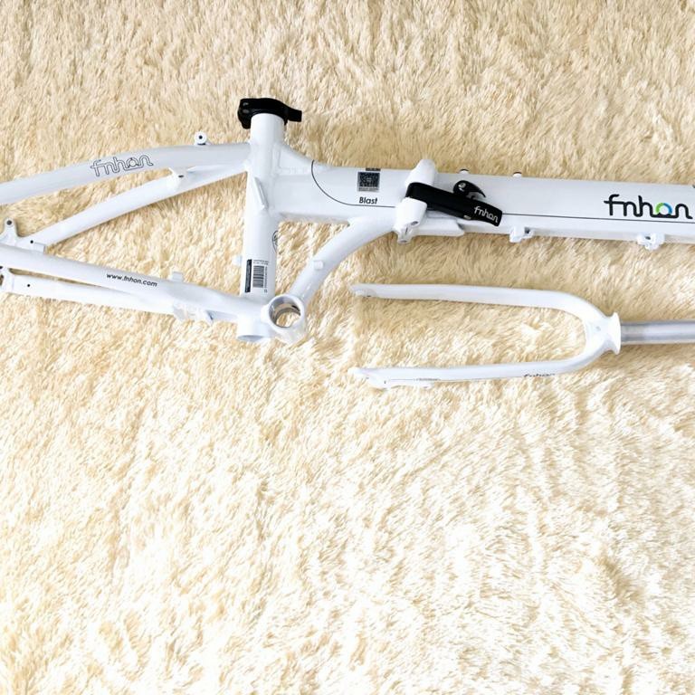 Frame set handlepost Fnhon blast putih Discbrake disc disc brake HP 20 22 inch