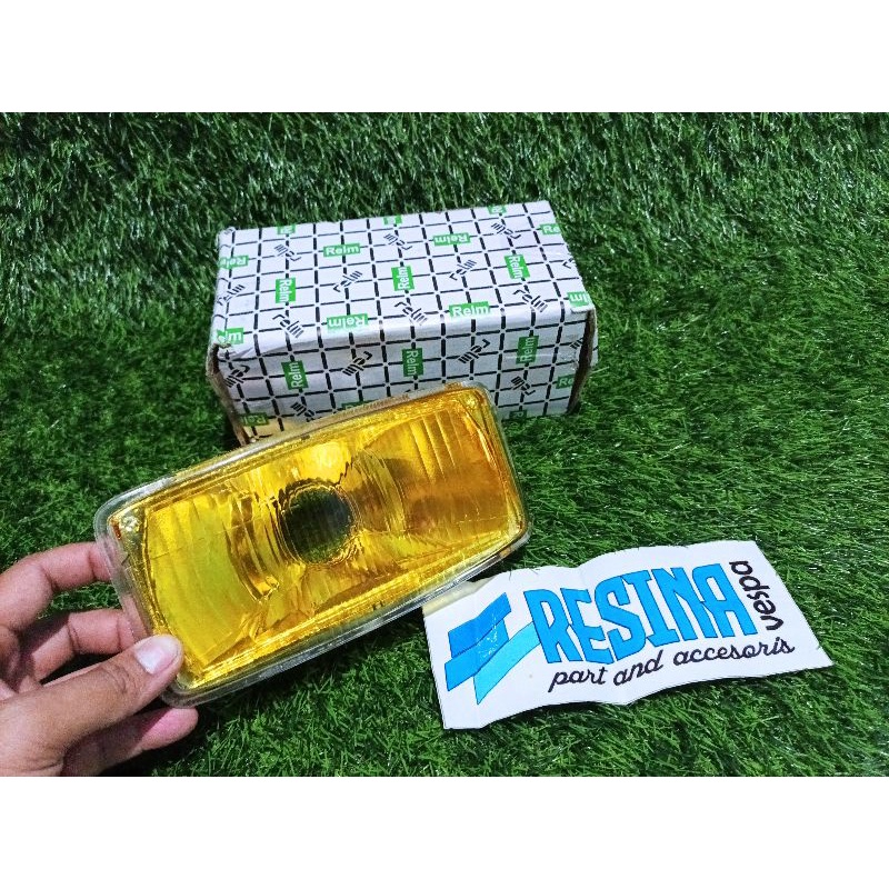 lampu depan headlamp vespa excel smoke kuning kualitas bagus