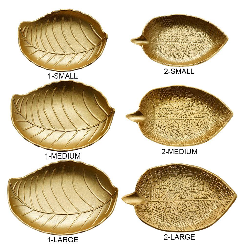 SOLIGHTER Candy Plate Durable Large Capacity Jewelry Tray Leaf Shape