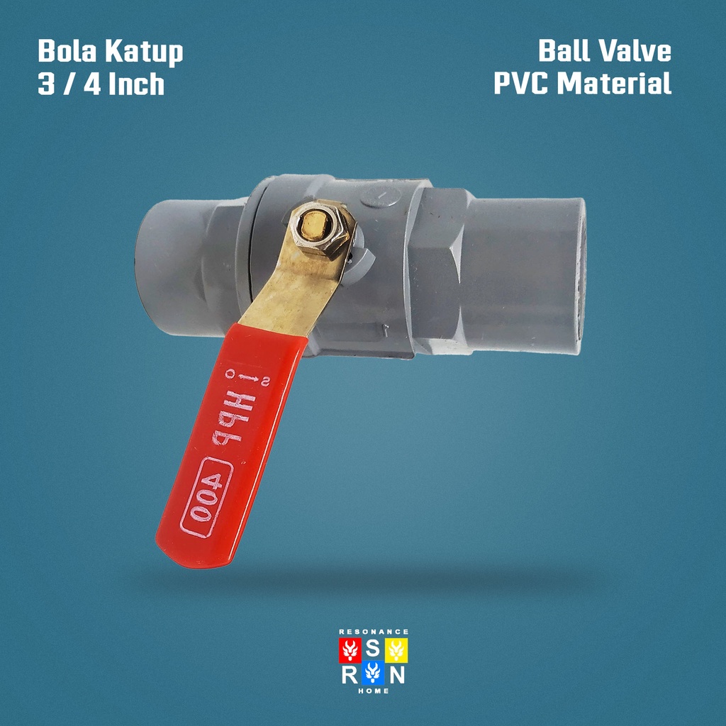 Ball Valve 3/4 Inch Gagang Besi / Bola Katup Resonance Home