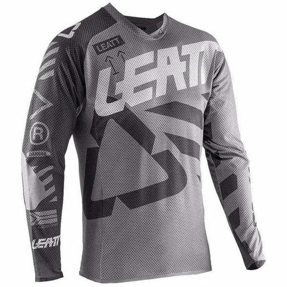 Cycling Jersey Sepeda Mtb Leatt Grey Motocross Coolmax Import Xixisantii34