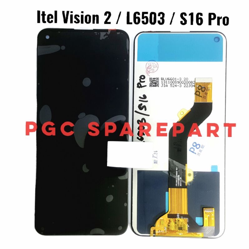 Original Itel - LCD Touchscreen Fullset Itel Vision 2 / L6503 / S16 Pro / Vision2