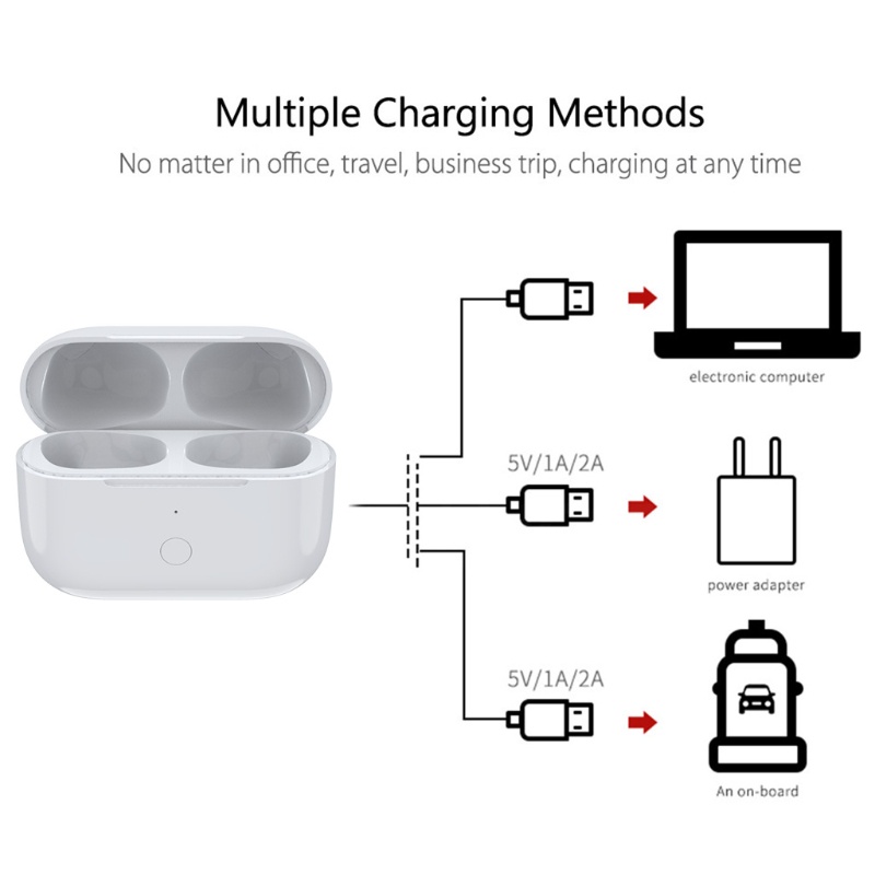 Bt Kotak Pengisian Tahan Lama Untuk Headphone Wireless Sparepart Repairing Part