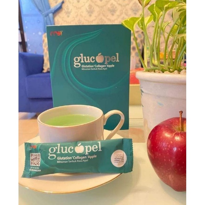 Glucopel MSI Original free id member/minuman kolagen apel/minuman pencerah kulit/minuman kesehatan/c