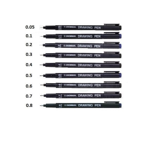 

[STATIONARY] Drawing Pen Snowman/Sakura Micron