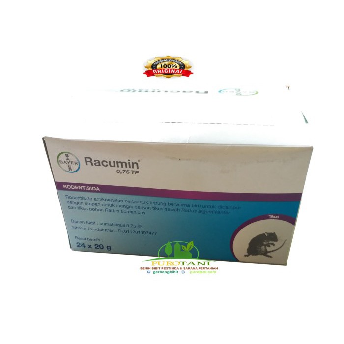 Racun Tikus Bubuk Pembasmi Tikus Rumah Racumin Powder Sachet 20 Gr