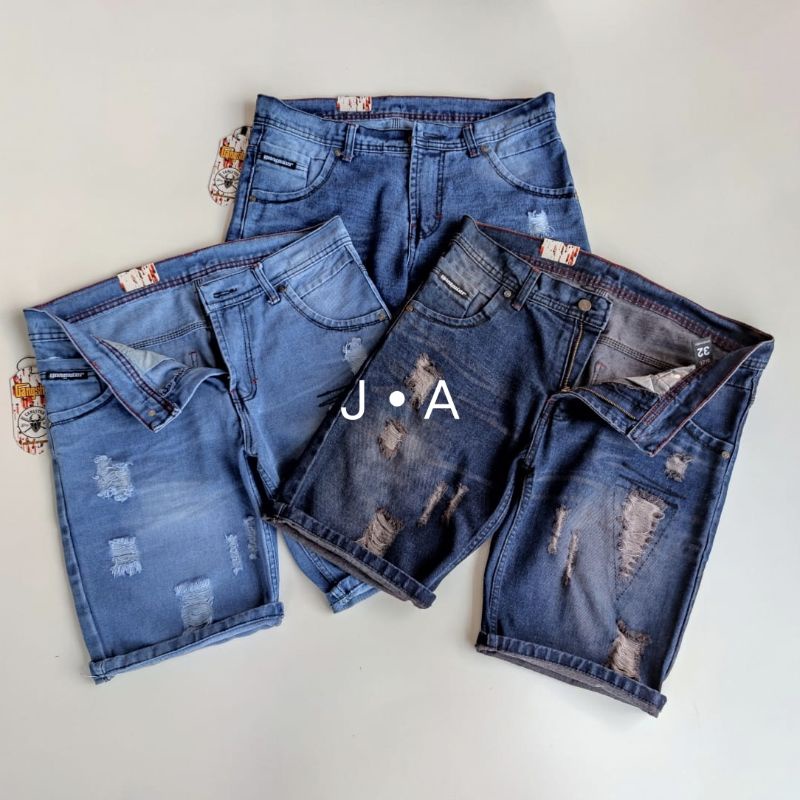 Celana Pendek Robek Pria JUMBO Celana Jeans Sobek Pendek Distro Original Celana Pendek Pria