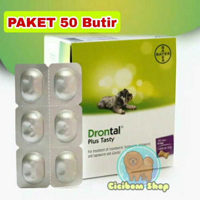 Obat Anjing - Paket Drontal Dog / Obat Cacing Anjing Drontal