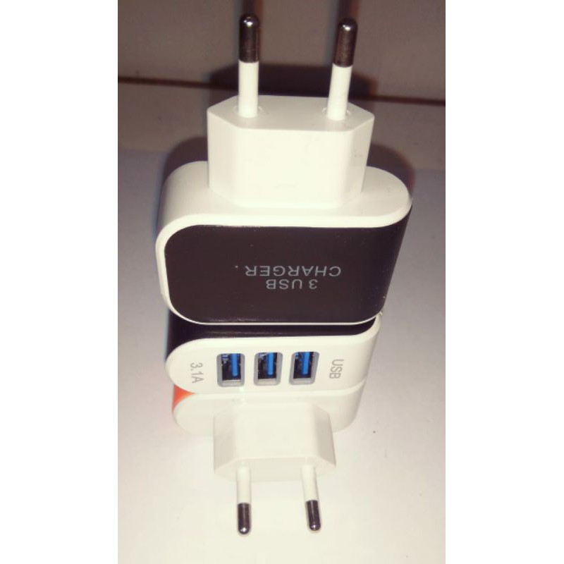 CHARGER HP 3 LUBANG USB 3.1 A Cas Hp Universal