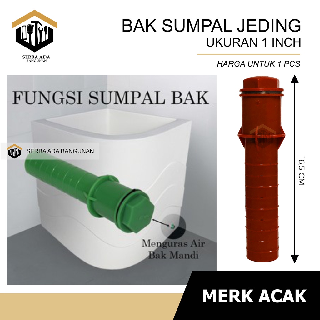 AFUR BUANGAN JEDING / PEMBUANGAN BAK AIR KAMAR MANDI / SUMPAL KURAS BAK MURAH PVC ANTI BOCOR KUAT