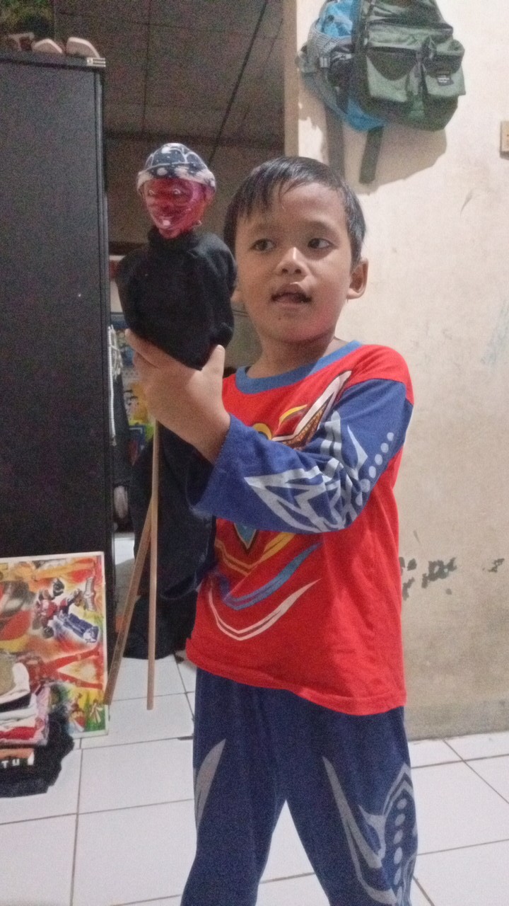 Wayang Golek  (giri Harja)kayu+cetak Tinggi 40cm