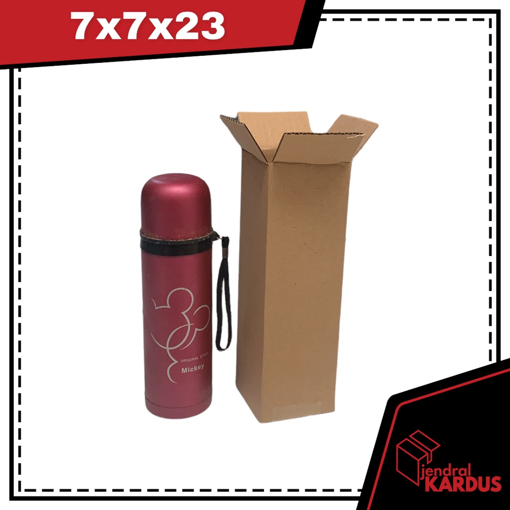

kardus kecil packing online shop 7x7x23 cm