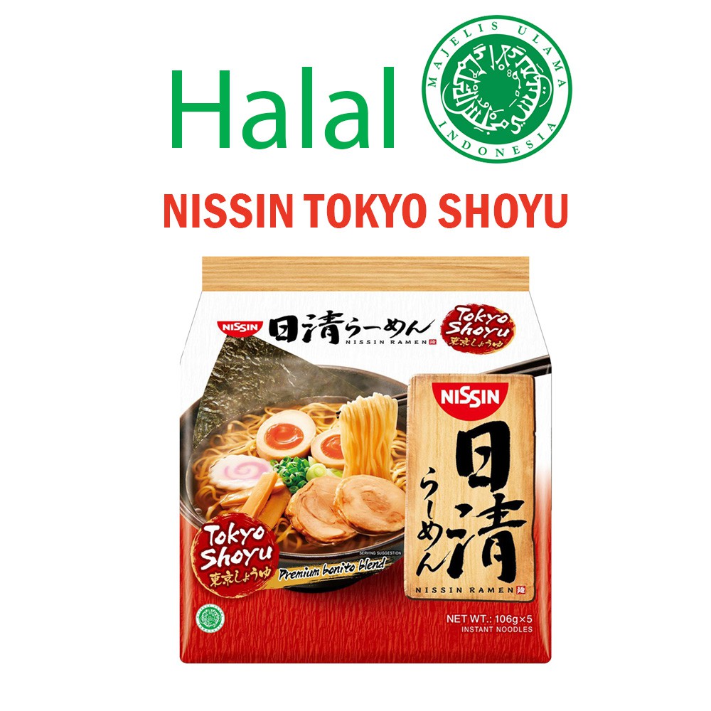

MIE INSTAN NISSIN RAMEN TOKYO SHOYU HALAL MUI