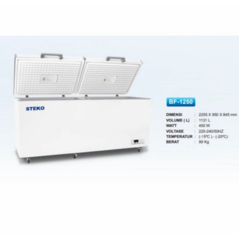 Chest Freezer STEKO BF-1250 , freezer box daging ice cream