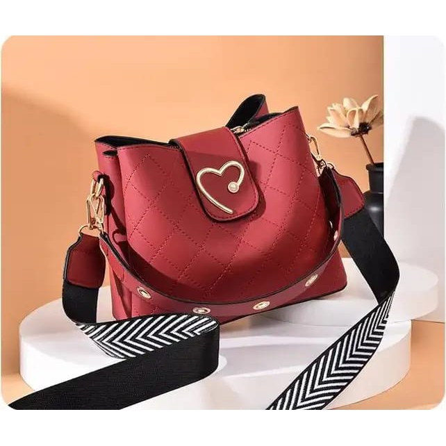 GI 12902 RISCE TAS SELEMPANG TALI MOTIF IMPORT WANITA CEWEK PEREMPUAN BATAM JT CR 7443 EL 5457