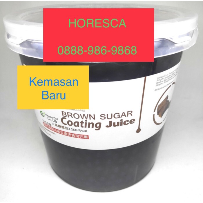 

Popping Boba Aren / Gula Aren / Brown Sugar Boba 3.2 Kg Import Taiwan