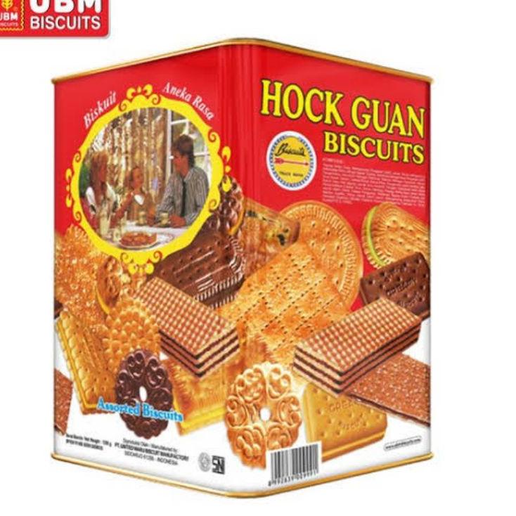 

[84] UBM Hock Guan biscuit kaleng segi 1350g [ma -299]