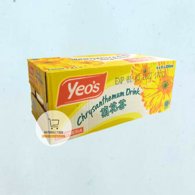 Yeos Drink Chrysanthemum Kotak 1ctn 4x6x250mL Teh Bunga Krisan Yeo's