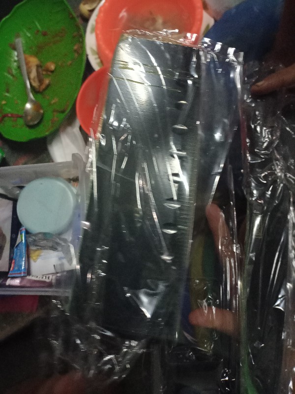 Set Pisau Dapur Hitam 5 Pcs In 1 Cetakan Telur Chef Knife Cleaver