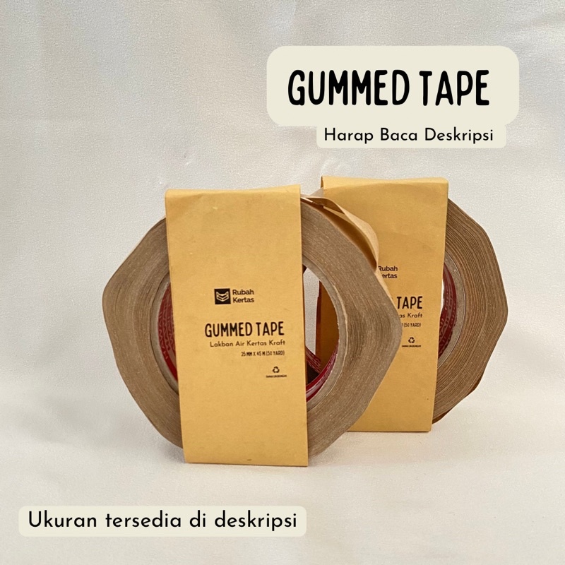 Lakban Air Ramah Lingkungan | Gummed Tape | Selotip Air