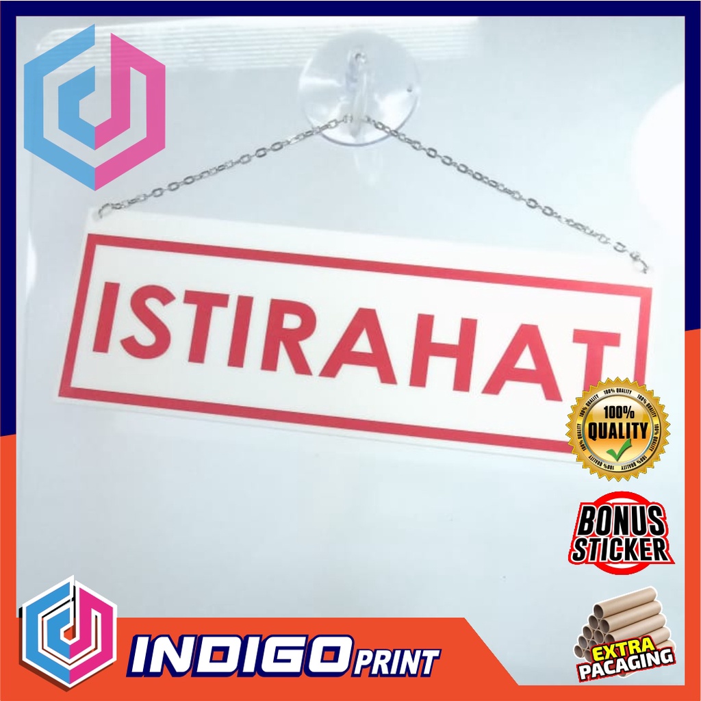 Sign akrilik acrylic istirahat