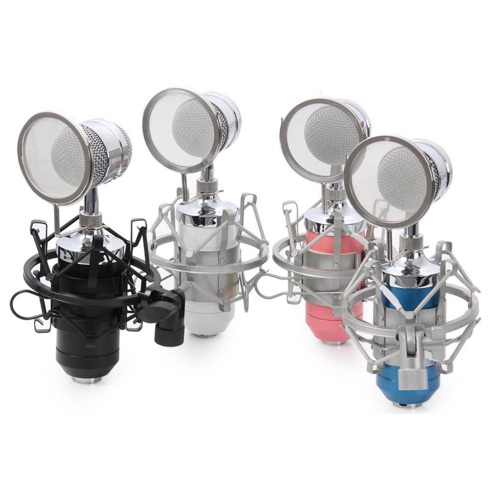 BM8000 Paket Lengkap Set Perlengkapan Recording Podcast Condenser Mic Microphone Mikrofon Condenser