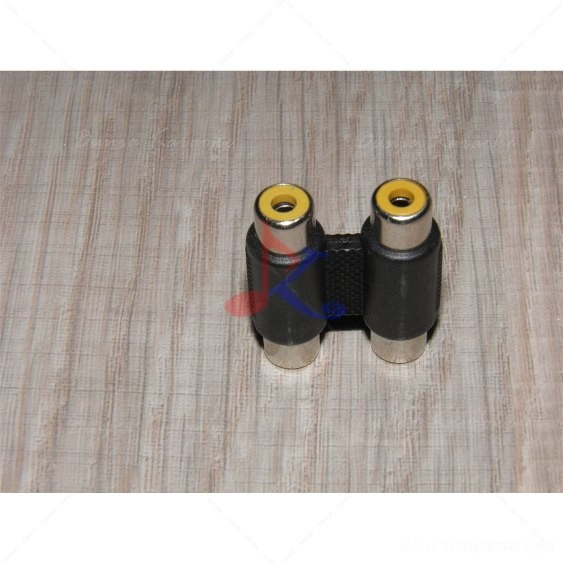 2 RCA Female to 2 RCA Female Coupler