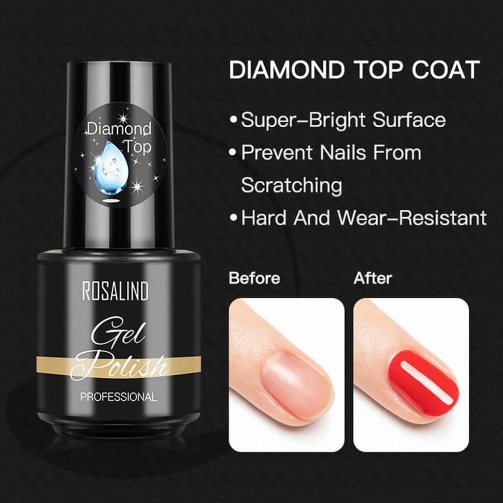 ROSALIND PRIMER / DIAMOND TOP  / RUBBER BASE COAT / TOP COAT/ BASECOAT