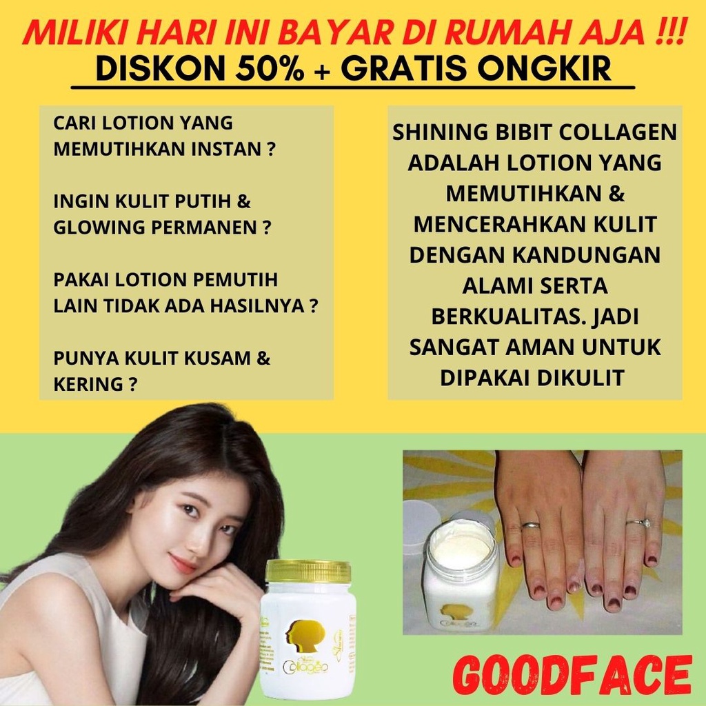 SHINING BIBIT COLLAGEN 150ML BPOM LOTION PEMUTIH BADAN