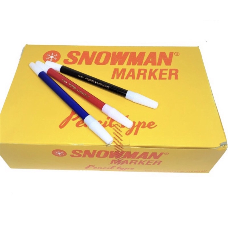 

SPIDOL SNOWMAN PW-1A HITAM / PW-1A BIRU / PW-1A MERAH / PW-1A HIJAU / PW-1A KUNING ( Isi 12 biji )