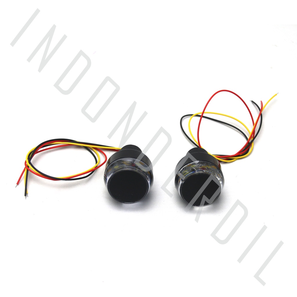 Jalu-Bandul Handle-Handel-Hendle-Hendle Stang-Setang-End Bar LED 2 Mode Senja Kuning-Sein-Sen Putih-Biru-Merah Universal-Untuk Semua Jenis Motor