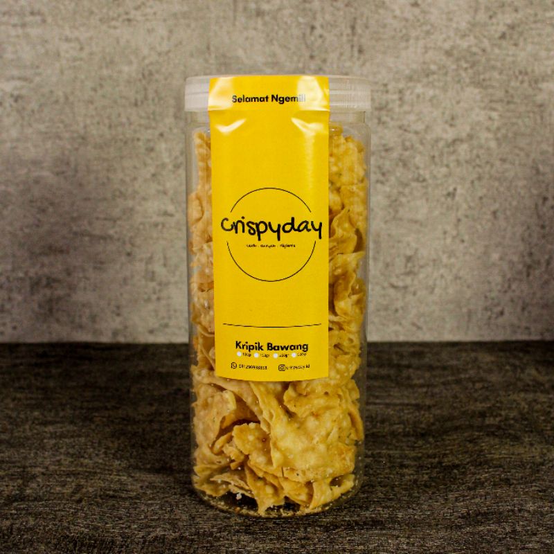 

Crispyday Tabung - Keripik Bawang / Kue Bawang / Cemilan Sehat