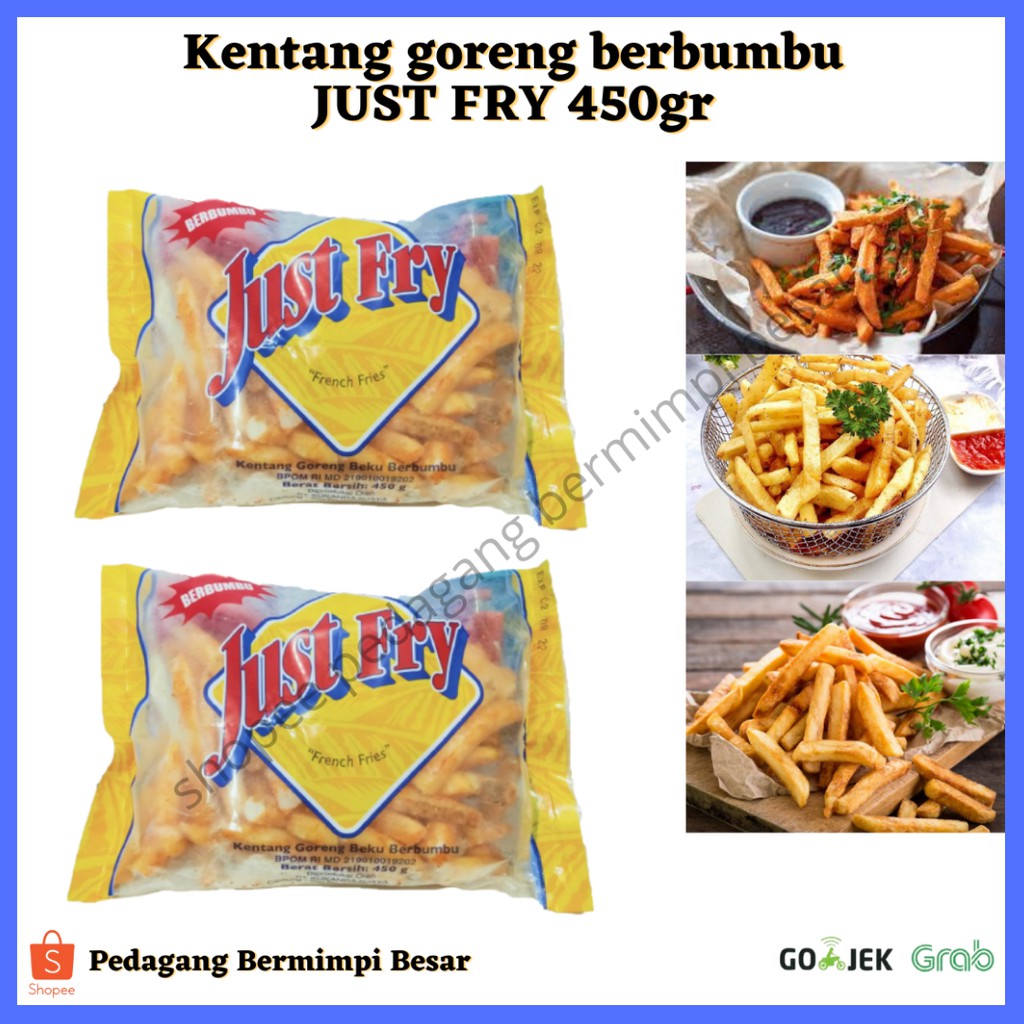 Just Fry Kentang Goreng Berbumbu 450g/ Kentang Goreng Berbumbu