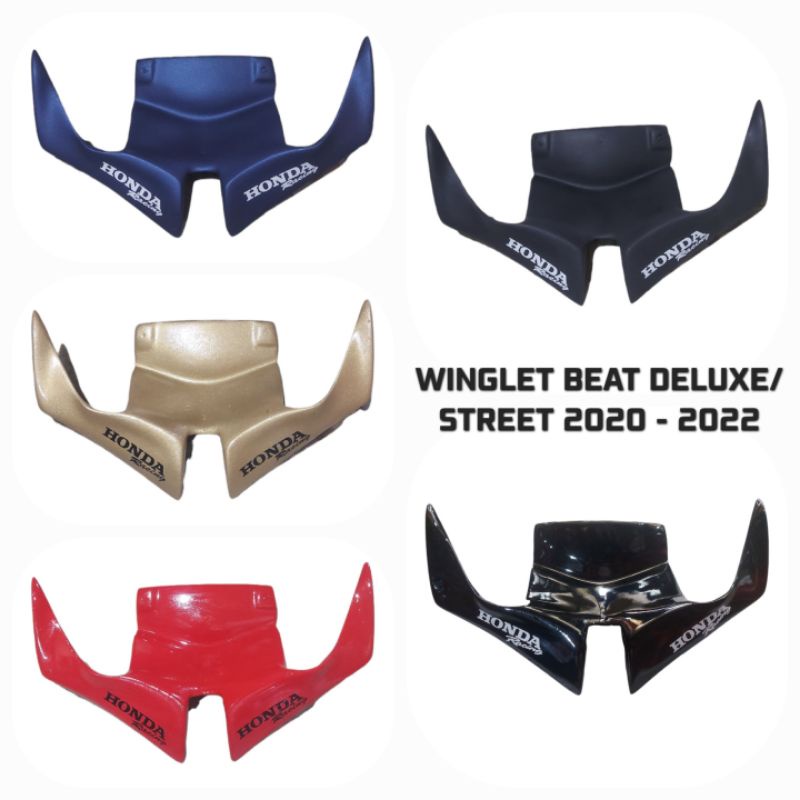 WINGLET BEAT DELUXE STREET 2020 - 2022 BAHAN FIBERGLASS