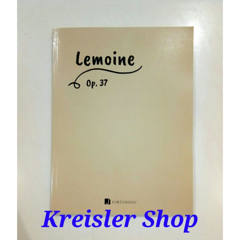 Buku piano Lemoine op.37 Piano book Lemoin opus 37